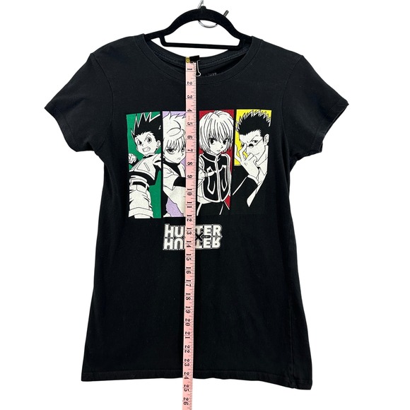 Hunter x Hunter Anime Manga Graphic T-Shirt Black Crew Neck Women's Medium - Picture 4 of 11